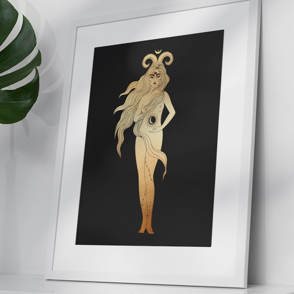 Aries Zodiac Sign Wall Art Print Poster Unframed - Picture 3 of 5